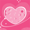 Gif animé coeur orbite